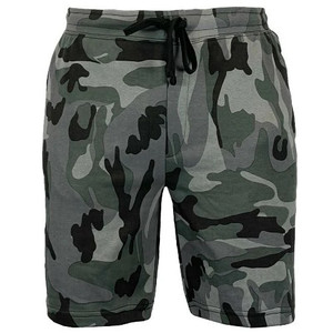 Game men's fleece angling shorts in Midnight camo, French terry fleece. Game men's fleece angling shorts in Midnight camo, French terry fleece.