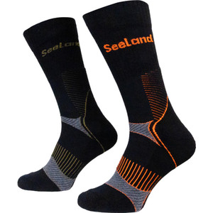 Seeland Field Coolmax socks in black/dark grey, cooling and moisture controlling. Seeland Field Coolmax socks in black/dark grey, cooling and moisture controlling.