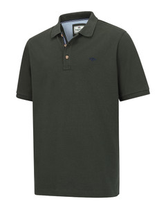 Hoggs Of Fife Newton Pique polo top in Forest, 100% cotton. Hoggs Of Fife Newton Pique polo top in Forest, 100% cotton.