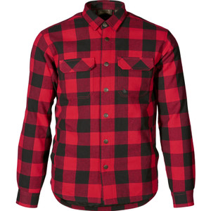 Seeland Men's Canada shirt in Red check, quilted lining. Seeland Men's Canada shirt in Red check, quilted lining.