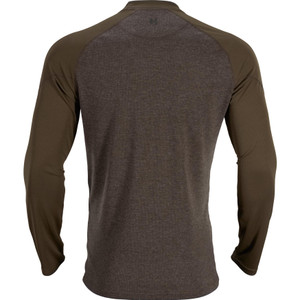 Harkila Metso Long Sleeve T Shirt Willow Green, men's long sleeve, wool blend top