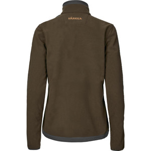 Harkila ladies Kamko fleece jacket in Green/Deep Well Purple, features the GORE-TEX INFINIUM WINDSTOPPER membrane.