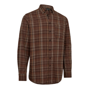 Deerhunter men's Ashton long sleeved shirt in Brown Check. Deerhunter men's Ashton long sleeved shirt in Brown Check.