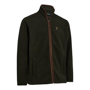 Deerhunter Cumbria Fleece Jacket in Green, men's country fleece jacket