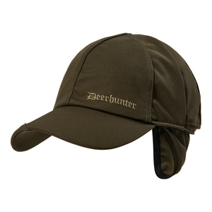 Deerhunter Muflon Pro Cap with Safety, men's baseball style cap with fold down ear warmers
