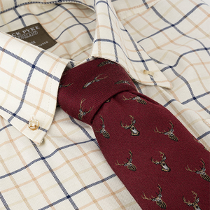 Jack Pyke stag patterned silk tie for shooting