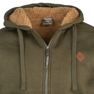 Jack Pyke Yakka Hoodie in green, men's sherpa fleece lined hooded sweatshirt Jack Pyke Yakka Hoodie in green, men's sherpa fleece lined hooded sweatshirt