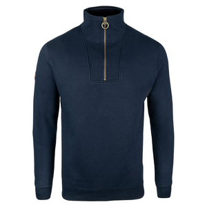Jack Pyke Half Zip Sweatshirt in navy, men's zipped long sleeve country top