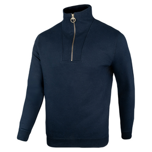 Jack Pyke Half Zip Sweatshirt in navy, men's zipped long sleeve country top