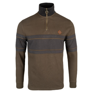 Jack Pyke Half Zip Contrast Sweatshirt, men's country pullover sweatshirt with zip