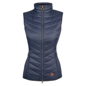 Jack Pyke Ladies Shires Gilet in navy, women's lightweight, quilted country waistcoat