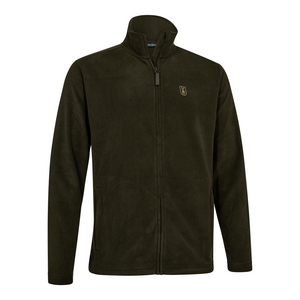 Deerhunter Men's Atlas Light fleece jacket in Timber, lightweight and versatile.