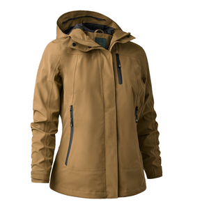 Deerhunter Lady Sarek Shell Jacket 5353 in Butternut 347, women's waterproof shooting jacket