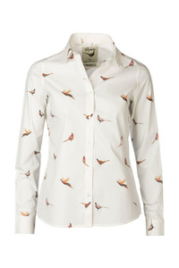 Rydale Ladies Wistow II Pheasant Printed Shirt, women's country style shirt with pheasants