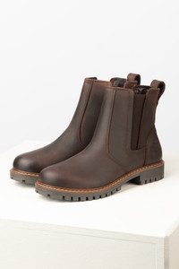 Rydale Ladies Kilburn III Pull On Leather Yard Boots in waxy brown, women's country style dealer boots in brown leather