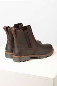 Rydale Ladies Kilburn III Pull On Leather Yard Boots in waxy brown, women's country style dealer boots in brown leather