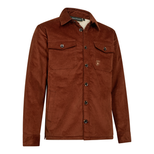 Deerhunter Sherpa lined Corduroy jacket in Rustleaf.