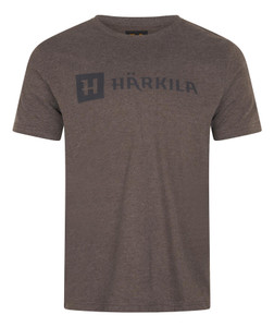 Harkila Identity Short Sleeved T-Shirt Brown Melange