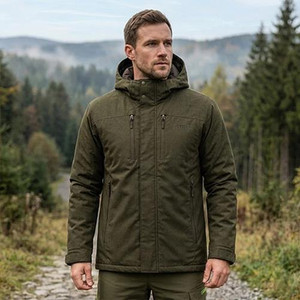 Game Kendal Jacket in green, men's waterproof country jacket