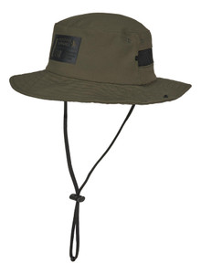 Seeland Selous Boonie Hat in green, bush hat with adjustable chin strap and mesh area for ventilation