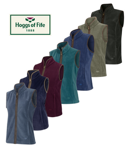 Hoggs of Fife Ladies Stenton Technical Fleece Gilet, women's country fleece waistcoat
