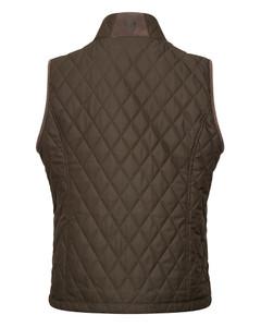 Hoggs of Fife Ladies Ladybank Quilted Gilet, women's country style diamond quilted waistcoat