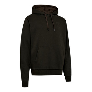 Deerhunter Logo Hoodie in green, men's hooded sweatshirt with front pouch pocket