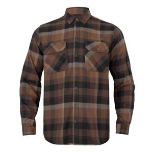 Harkila Asmund Long Sleeve Shirt in rust brown check