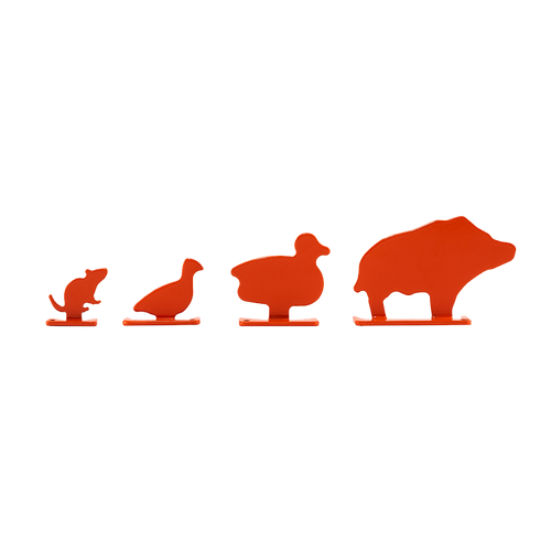 Jack Pyke  air rifle target set, four different sized animal metal targets