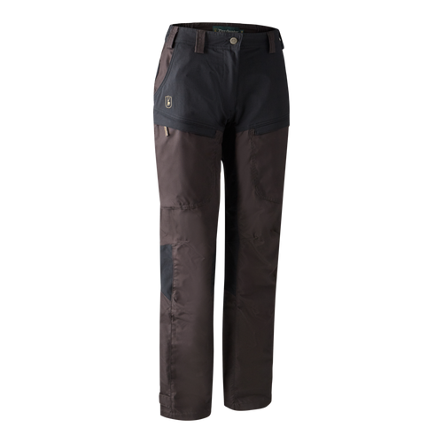 Deerhunter Lady Ann trousers in Dark Prune 477. Teflon coated, lightweight trousers which repel water and stains.