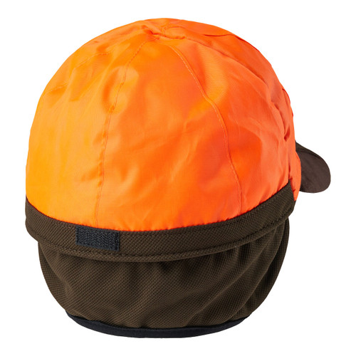 Deerhunter Muflon Cap with Safety, men's baseball style hat with reversible orange safety flap