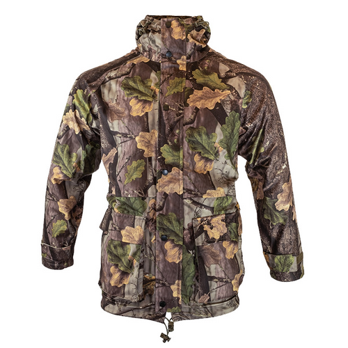Jack Pyke Rannock Jacket in English Oak Evolution Camouflage, men's lightweight and waterproof jacket