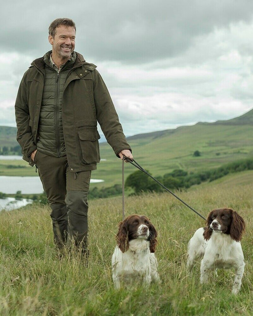 Hoggs of Fife Kincraig Field Pro Jacket in green, men's waterproof and breathable shooting jacket