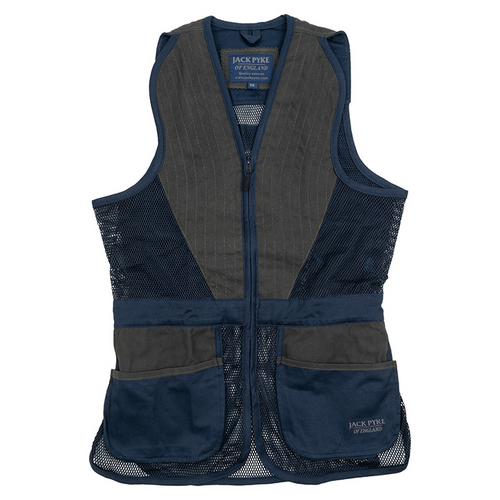 Jack Pyke Sporting skeet vest in navy, clay shooting vest