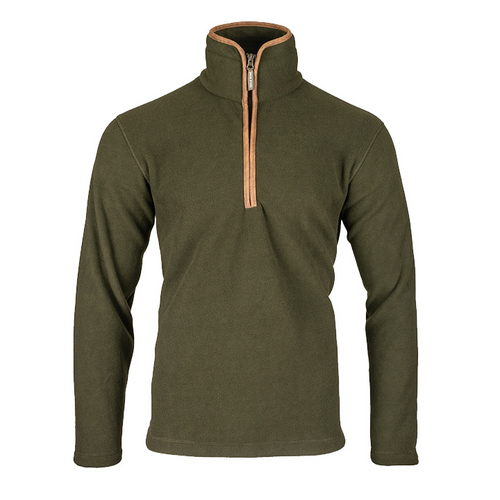 Jack Pyke countryman fleece jumper in dark olive colour, men's country fleece for shooting
