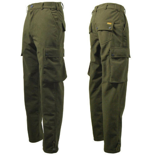 Game Stealth trousers in hunter's green. Soft, quiet fabric with laminated waterproof membrane