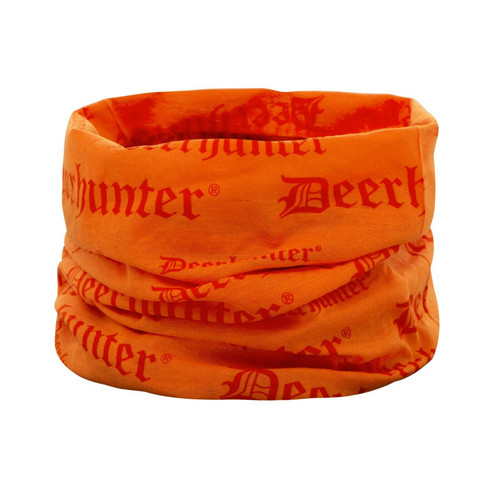 Deerhunter Logo neck tube in orange, snood, neck warmer