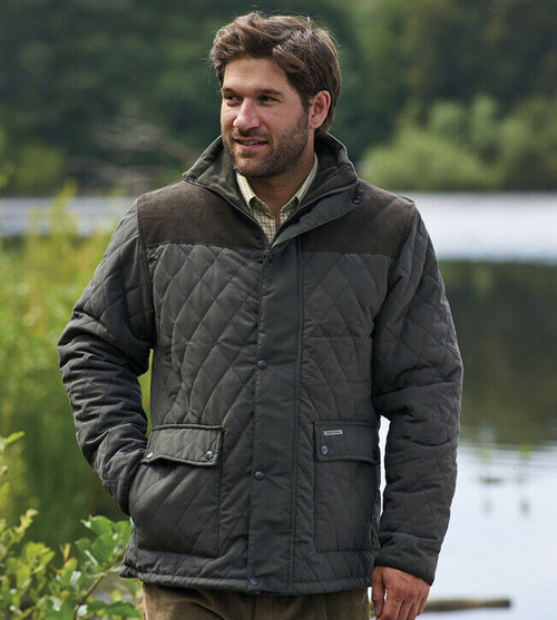 Champion Country Estate Lewis Jacket in green, men's lightweight quilted jacket