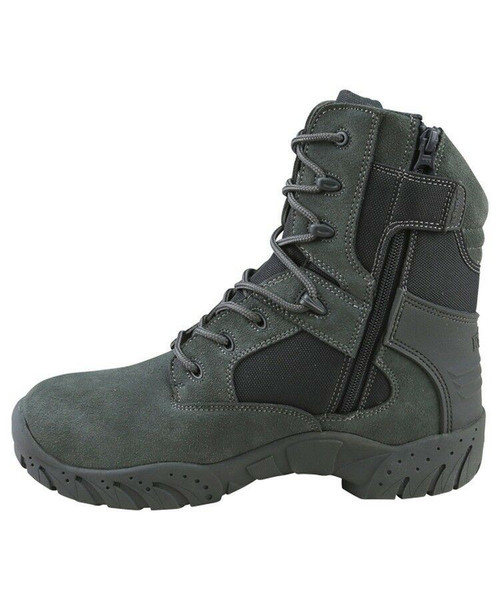 Kombat UK Tactical Pro Boots in gunmetal grey, half suede half nylon