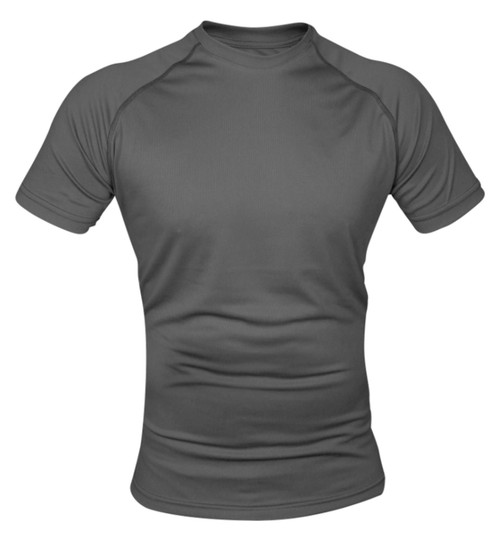 Viper mesh tech t shirt in titanium grey, men's lightweight quick drying top