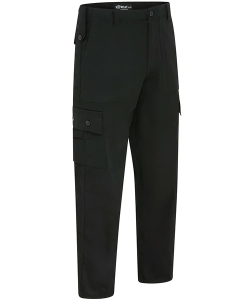 Kombat UK combat trousers in black, polycotton trousers with plenty of pockets