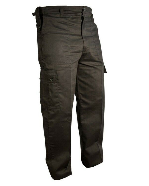 Kombat UK combat trousers in black, polycotton trousers with plenty of pockets