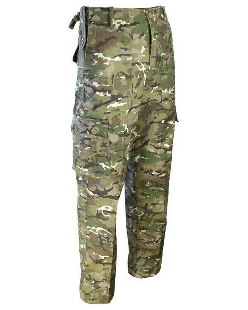 Kombat UK combat trousers in BTP camouflage, polycotton trousers with plenty of pockets