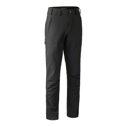 Deerhunter Strike Full Stretch Trousers Black, men's lightweight and stretch trousers for shooting