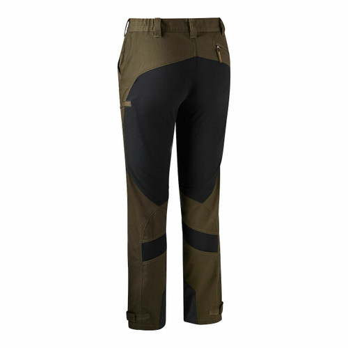 Deerhunter Lady Roja trousers, women's polycotton outdoor trousers in brown and black