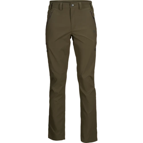 Seeland Outdoor Stretch Trousers in pine green, men's lightweight walking trousers