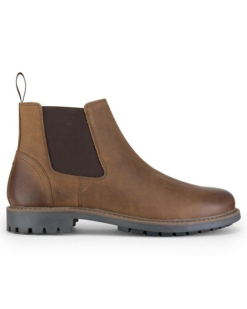 Hoggs of Fife Banff Country Dealer Boots in walnut, leather Chelsea style boots
