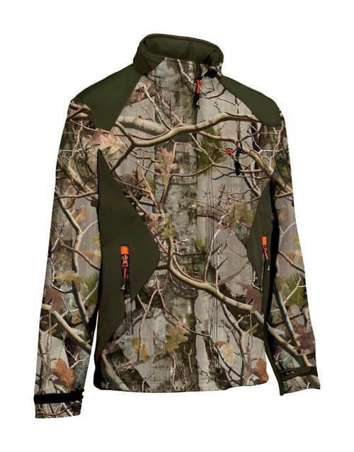 Percussion oft shell jacket with waterproof membrane in Ghost camo forest camouflage