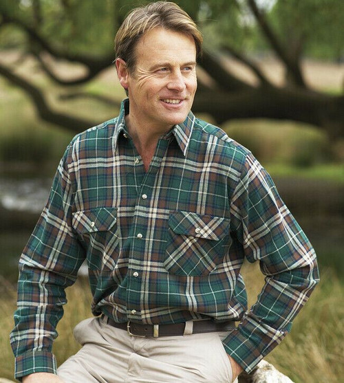 Champion Country Estate men's Kempton shirt made from 100% cotton, men's country check shirt