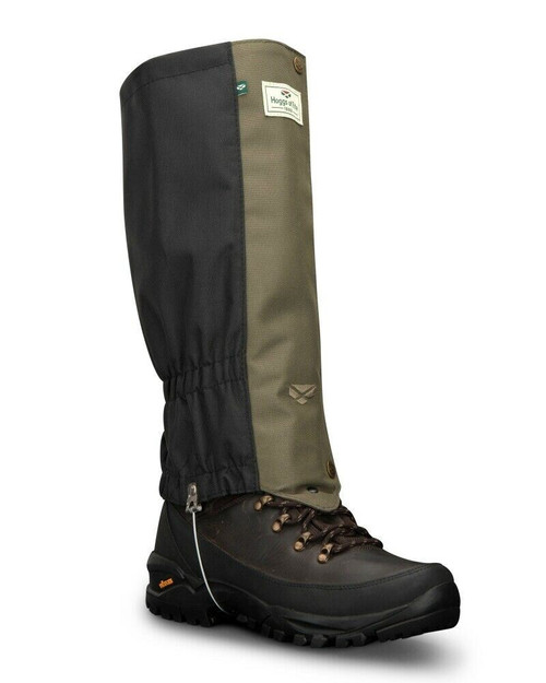 Hoggs of Fife Field and Trek gaiters, waterproof and tough gaiters in green and black